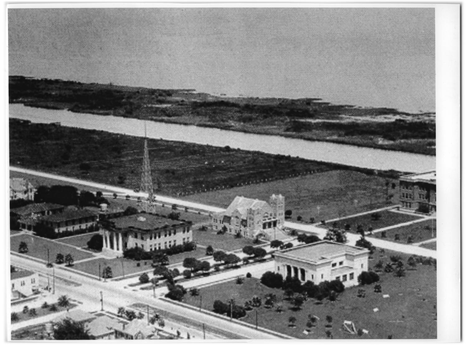 Another view of The Methodist Church with Gates Memorial to the right